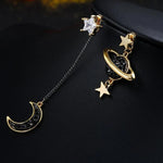 Load image into Gallery viewer, Metal Star Moon Geometric Dangle Earrings For Women - NINI SHOP
