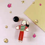 Load image into Gallery viewer, Bunny Rabbit Hard Rose Gold Plated Kawaii Lapel PinsEnamel Pins - NINI SHOP 

