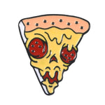 Load image into Gallery viewer, Skull Food Skeleton and Pizza Donut Sandwich Hot dog Enamel Pins - NINI SHOP

