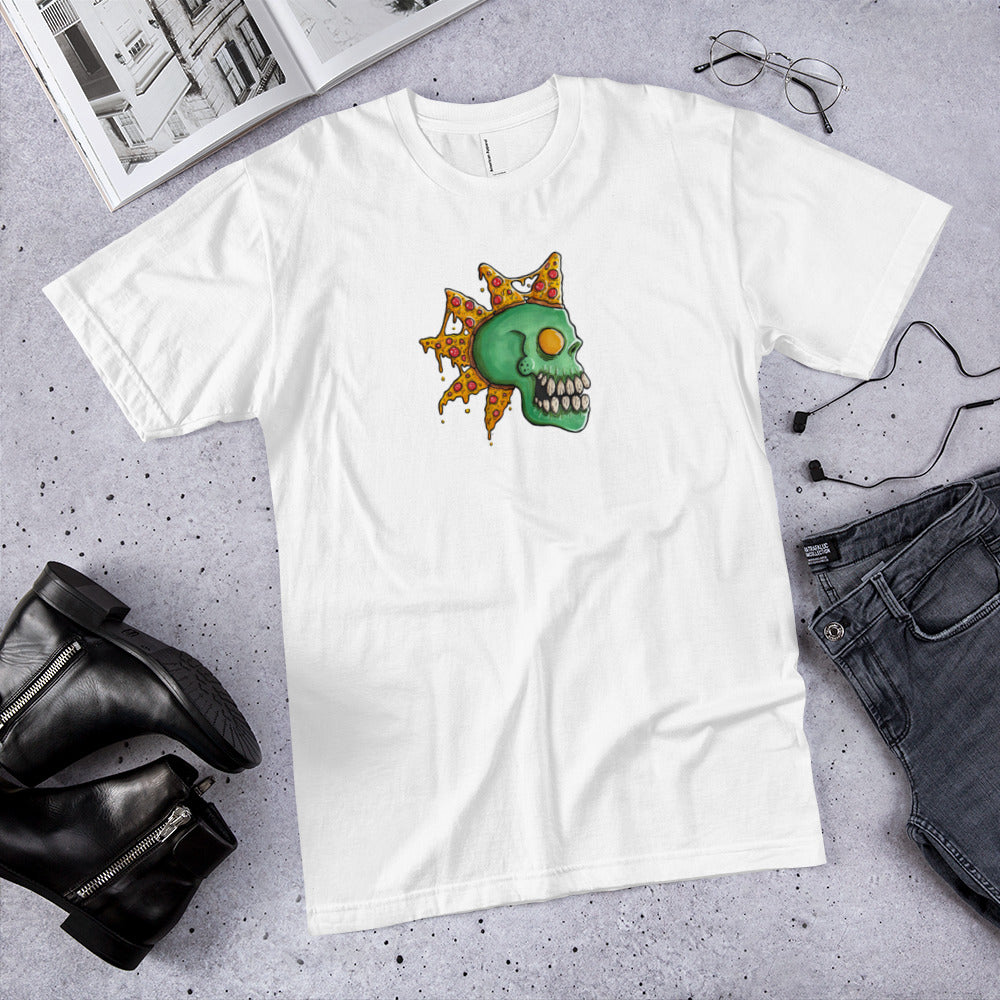 Punk Skull Pizza Dark Men's T-shirt - NINI SHOP