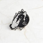 Load image into Gallery viewer, Magical Bizarre Devil Ghost Metal Book With Wing Coffin Enamel Pins - NINI SHOP
