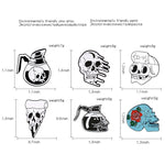 Load image into Gallery viewer, Punk Skull Coffee Skeleton Enamel Brooches pins - NINI SHOP
