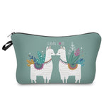 Load image into Gallery viewer, Waterproof Printing Liama Love Cosmetic Bags Pouches - NINI SHOP
