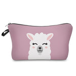 Load image into Gallery viewer, Waterproof Printing Liama Love Cosmetic Bags Pouches - NINI SHOP
