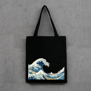 New Women Canvas Bags Eco-reusable Shopping Bags With Zipper - NINI SHOP