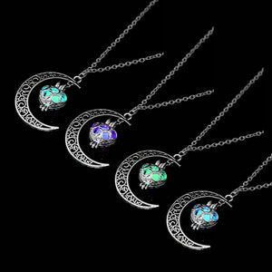 New Hot Moon Glowing Charm Jewelry Silver Plated Luminous Necklace - NINI SHOP