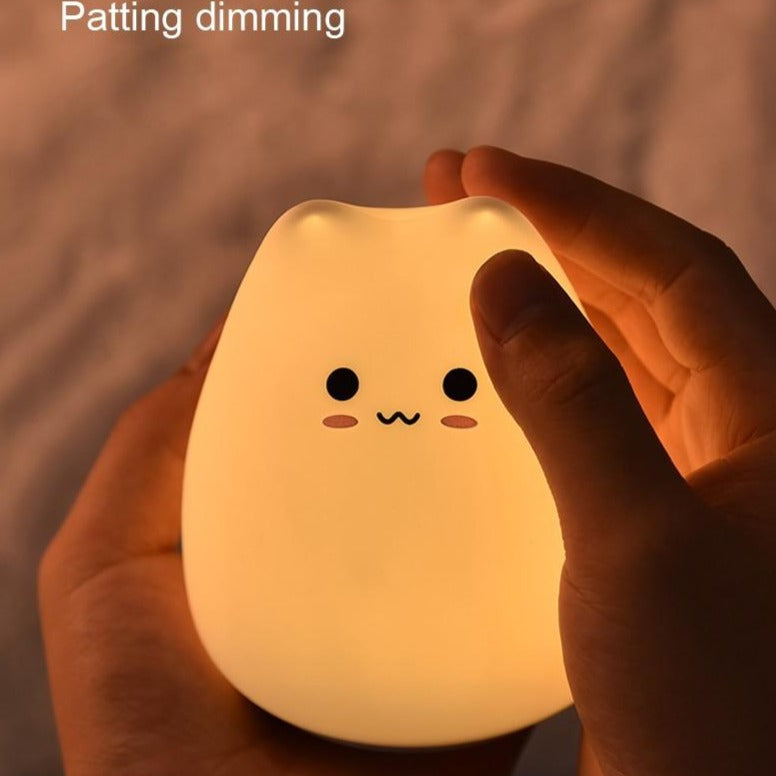7 Colourful Decorative Lights Cute Cat Portable LED Night Lamp - NINI SHOP