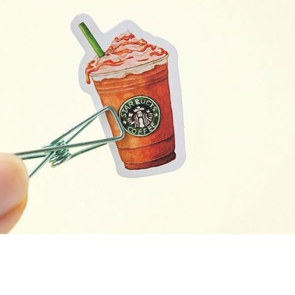 46PCS/set Of Coffee Drink Mini Paper Label Stickers - NINI SHOP