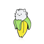 Load image into Gallery viewer, Catpuccino Brooches for Women Cute Banana If I Fit Coffee Cup Enamel Pin - NINI SHOP
