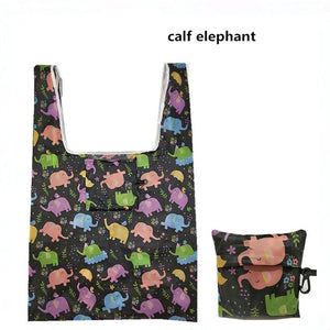 Flamingo Polar Bear Elephant Recycle Eco Reusable Shopping Tote Bag - NINI SHOP