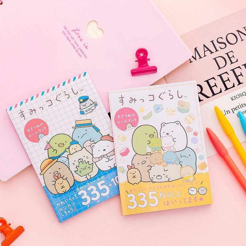 335PCS/pack Kawaii Sumikko Gurashi Book Bullet Journal Decorative Stickers - NINI SHOP