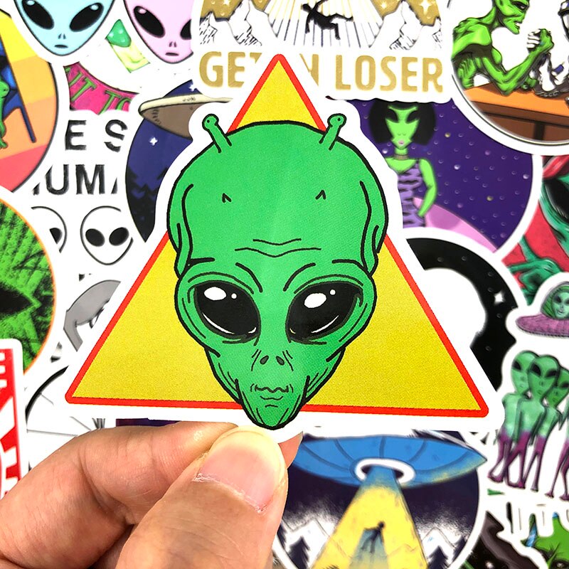 50PCS/set ET Graffiti Alien UFO Stickers For DIY Luggage Suitcase Laptop - NINI SHOP