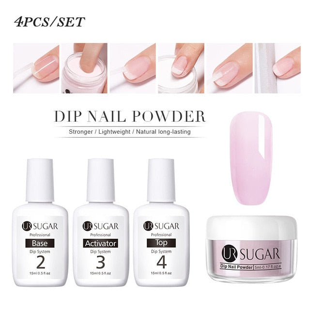 15ml Dipping Nail Powder Gradient Clear Coat Dip Nail Glitter - NINI SHOP