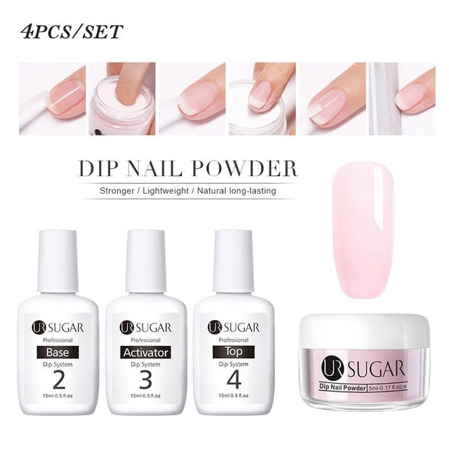 15ml Dipping Nail Powder Gradient Clear Coat Dip Nail Glitter - NINI SHOP