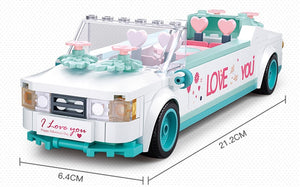 City Wedding Party Legos Car Romantic Wedding Dress Model Building Bricks - NINI SHOP