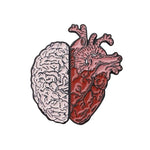 Load image into Gallery viewer, Divided Faces Enamel Pin Organ Brain Heart Brooches Lapel Pin - NINI SHOP
