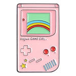 Load image into Gallery viewer, Pink Game Vintage Display Gashapon Gamepad Brooch Enamel Pins - NINI SHOP

