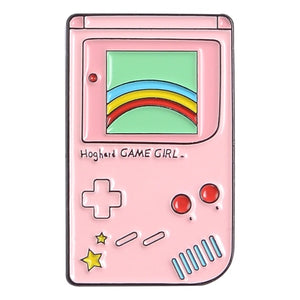 Pink Game Vintage Display Gashapon Gamepad Brooch Enamel Pins - NINI SHOP