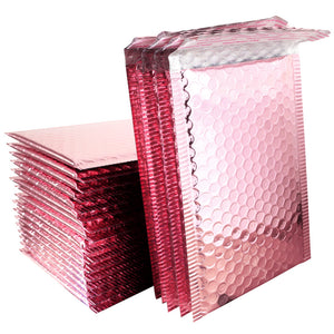 10PCS Rose Gold/Rose Gold Foil Bubble Mailing Envelope for Gift Packaging And Wedding Bag - NINI SHOP