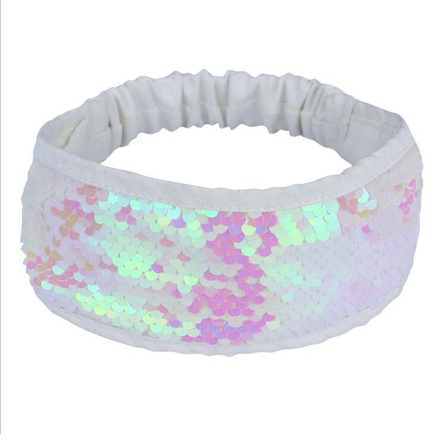 Sequins Mermaid Headband Glitter Sequins Sport Headbands for Girls - NINI SHOP