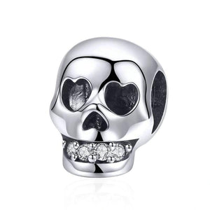 925 Sterling Silver Christmas Gift Skull Head Charm Beads - NINI SHOP