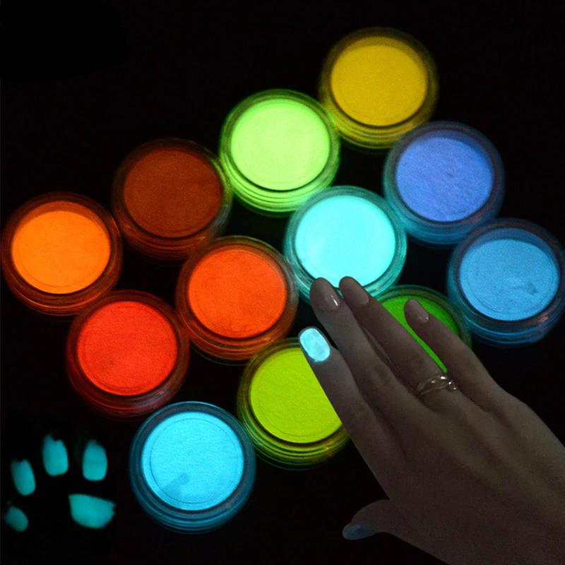 1g Ultrafine Fluorescent Neon Colourful Nail Art Glitter Nail Pigment - NINI SHOP