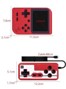 8 bit Handheld Game Console Built-in 400 Games 3.0 Inch + Gamepad 2 Player - NINI SHOP