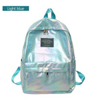 Load image into Gallery viewer, Holographic Women Backpacks Gradient Colour School Bags - NINI SHOP
