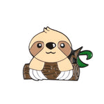 Load image into Gallery viewer, Sloth Family Cute Lapel Pins Cake Sleepy Backpack Enamel Pins - NINI SHOP

