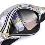 Load image into Gallery viewer, Holographic Waist Bags Women Pink Silver Belt Bag - NINI SHOP
