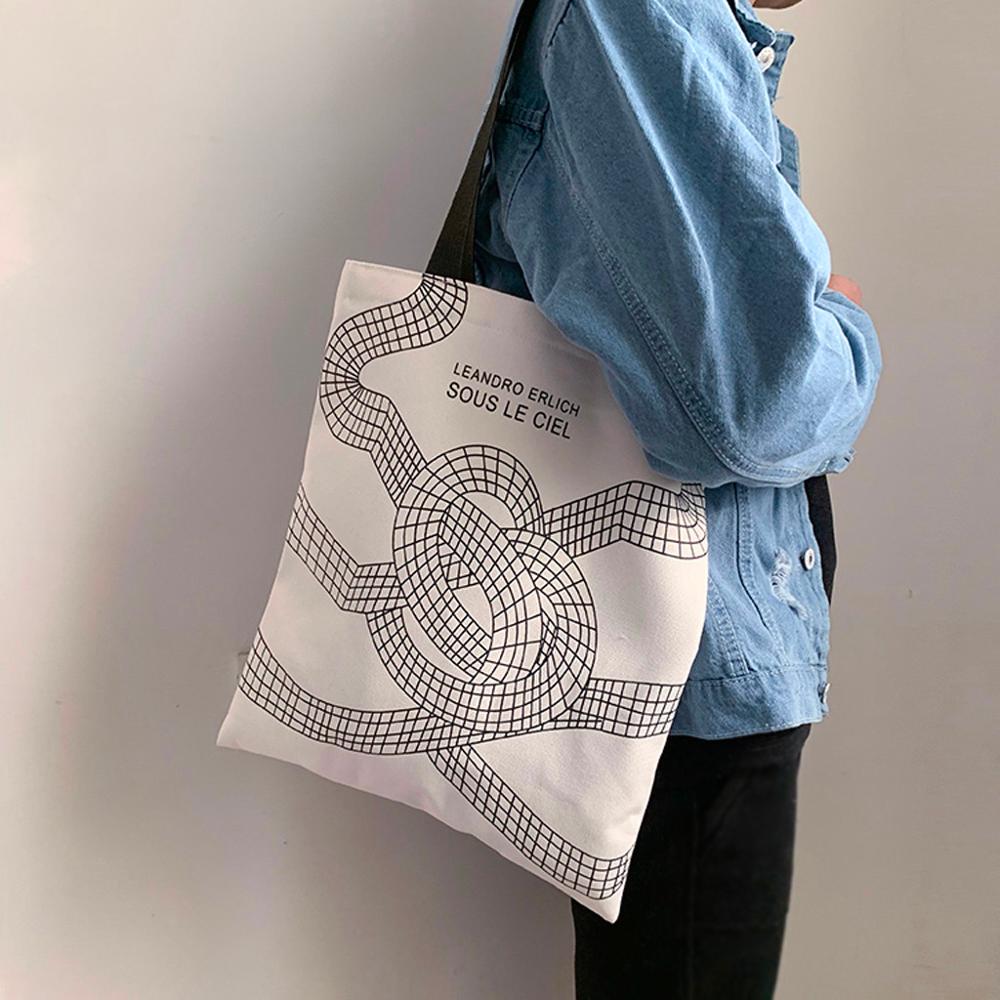 Ladies Handbags Cloth Canvas Cotton Shopping Travel Eco Reusable Tote Bag - NINI SHOP