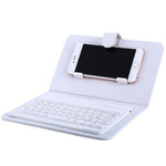 Load image into Gallery viewer, Leather Protective Mobile Phone Tablet Bluetooth Wireless Keyboard Case - NINI SHOP
