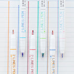 Load image into Gallery viewer, 2 Lines Double Lines Water Ink Red Blue Colours Drawing Scrapbooking 0.5mm - NINI SHOP

