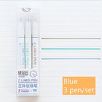 Load image into Gallery viewer, 2 Lines Double Lines Water Ink Red Blue Colours Drawing Scrapbooking 0.5mm - NINI SHOP
