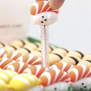 3 PCS/lot Kawaii Rice Balls Sushi Bear Gel Pen Signature Pen For School Office Supplies Gift - NINI SHOP