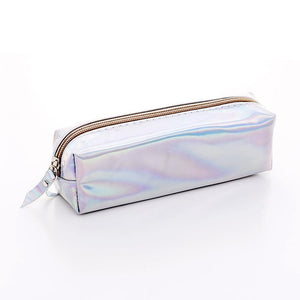Iridescent Laser Pencil Case Quality School Supplies Stationery Gift - NINI SHOP