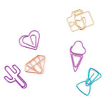 Load image into Gallery viewer, 10PCS/pack Cute Cactus Star Ice Cream Mini Paper Clips Kawaii Stationery - NINI SHOP
