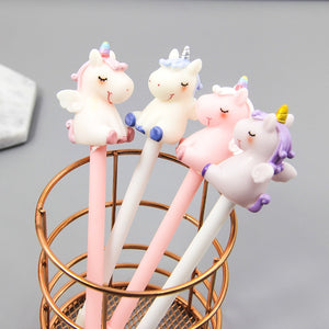 1PC Unicorn Kawaii Multi Shape Silica Gel and Plastic Unicorn Pens For Gifts School Writing Supplies - NINI SHOP