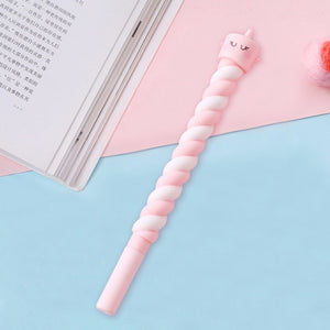 1PC Unicorn Kawaii Multi-shape Silica Gel Plastic Pens For Gifts School Supplies - NINI SHOP