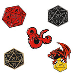 Load image into Gallery viewer, D20 DnD 20 Sided Dice Game Backpack Clothes Lapel Pin Brooch For Women Men - NINI SHOP
