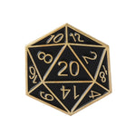 Load image into Gallery viewer, D20 DnD 20 Sided Dice Game Backpack Clothes Lapel Pin Brooch For Women Men - NINI SHOP
