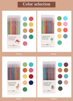 Load image into Gallery viewer, 6pcs/set Creative Cute Morandi Simple Small Fresh Gel Pen Kawaii Quick Drying Cap Neutral Pen Journal Supplies - NINI SHOP
