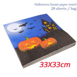 Load image into Gallery viewer, Happy Halloween Decorations Pumpkin Ghost Treat plate Napkins Table Cover For Halloween Party DIY Decorations Halloween - NINI SHOP
