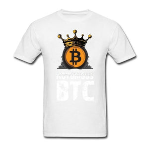 The Notorious Bitcoin T-Shirt Short Sleeve Custom Clothes Plus Size Cotton T-Shirts - NINI SHOP