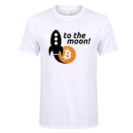 Load image into Gallery viewer, Bitcoin In Cryptography Men&#39;s O Neck Moon Cryptocurrency T-Shirt - NINI SHOP
