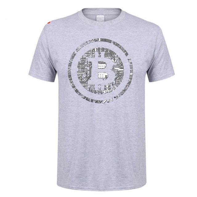 Bitcoin In Cryptography Men's O-Neck Cryptocurrency Cotton  T-Shirt - NINI SHOP