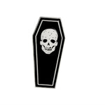 Load image into Gallery viewer, Punk Skeleton Pirate Nautical Compass Axe Skull Coffin Enamel Pin - NINI SHOP
