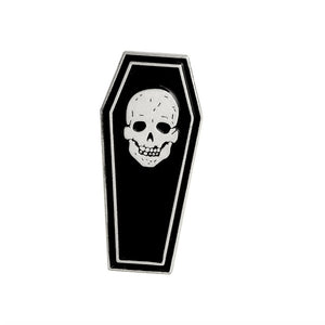 Punk Skeleton Pirate Nautical Compass Axe Skull Coffin Enamel Pin - NINI SHOP