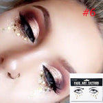 Load image into Gallery viewer, 1PC Europe Gold Temporary Face Tattoo Stickers Spot Waterproof Eye Glitters - NINI SHOP
