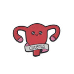 Load image into Gallery viewer, Tombstone Light Bulb Science Works Uterus Sternum Brooches Punk Lapel Pins - NINI SHOP
